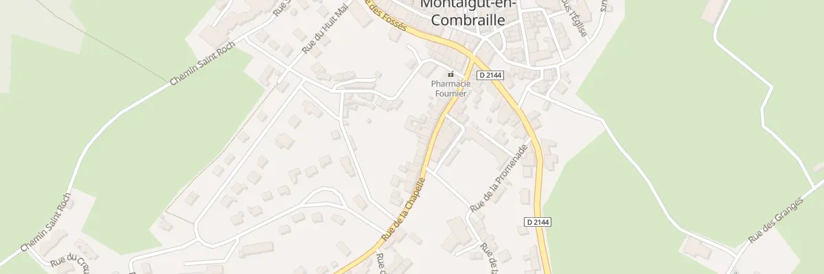 Plan du 22 Rue de la Chapelle à Montaigut-en-Combraille