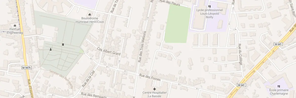 Plan du 26 Rue des Trois Maisons à La Bassée