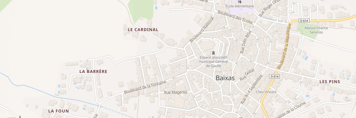 Plan du 4 Rue Nationale à Baixas