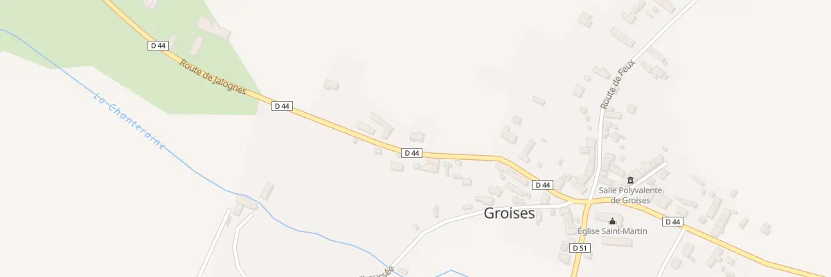 Plan du 16 Rte de Jalognes à Groises