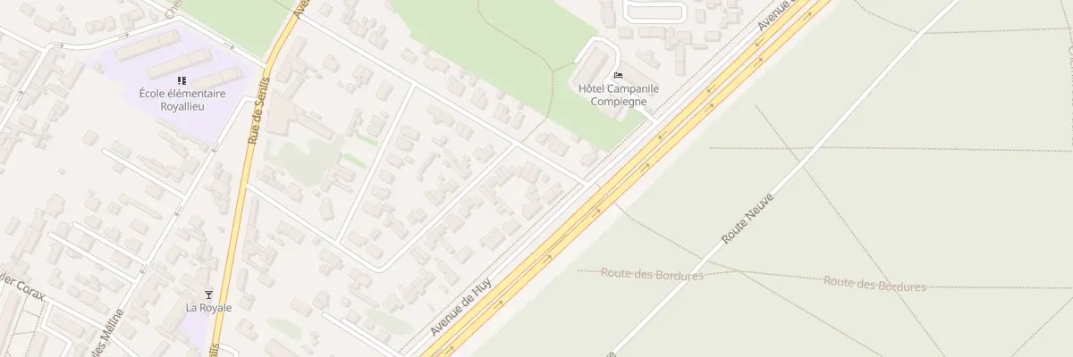 Plan du 22 Rue Pillet Will à Compiègne