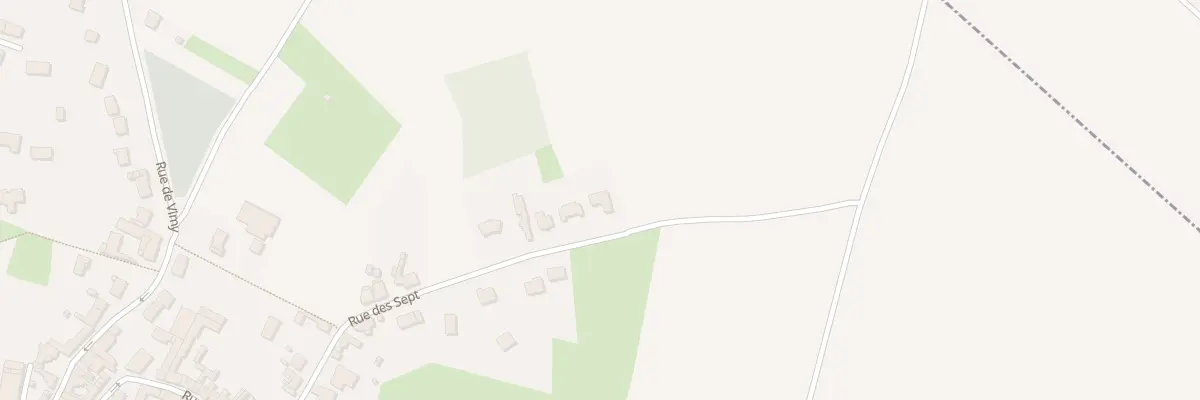 Plan du 23 Rue des Sept à Thélus