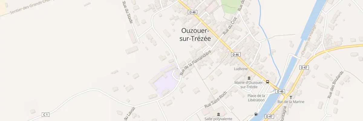 Plan du 10 Rue de la Flamandière à Ouzouer-sur-Trézée