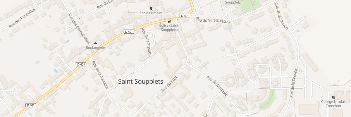 Plan du 1 Rue du Bourget à Saint-Soupplets