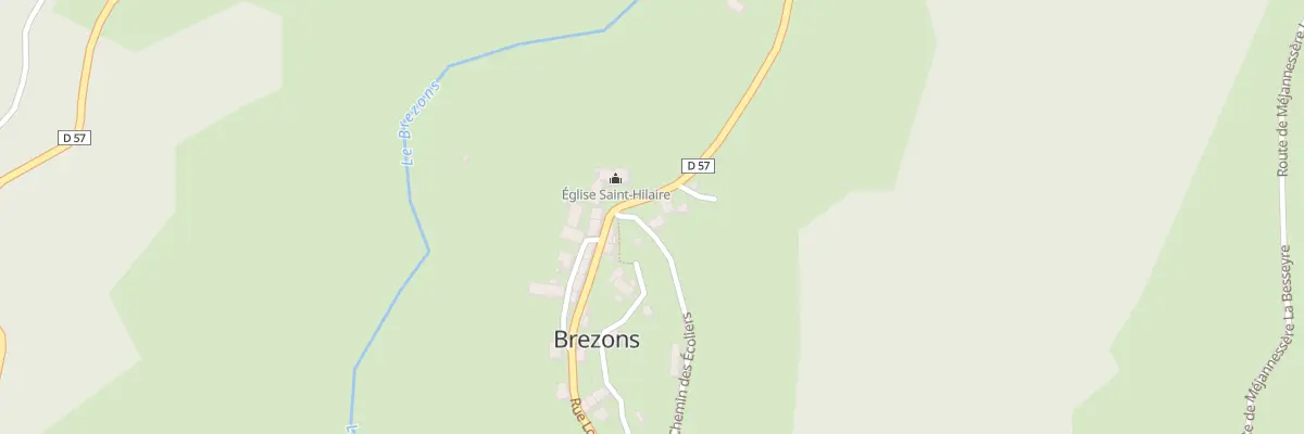Plan du 1 Le Bourg à Brezons