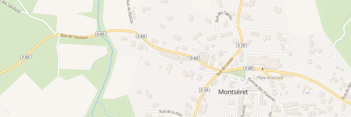 Plan du 7 Rue de l’Aussou à Montséret