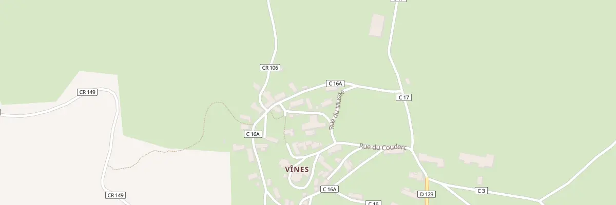 Plan du 5134 Vines à Cantoin
