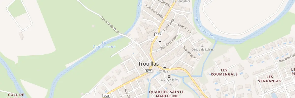 Plan du 10 Av Canterrane à Trouillas