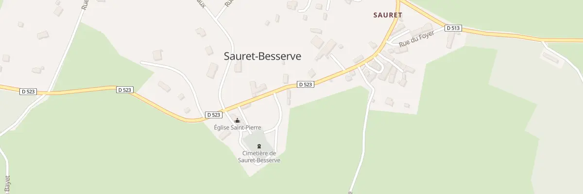 Plan du 5072 Le Bourg à Sauret-Besserve