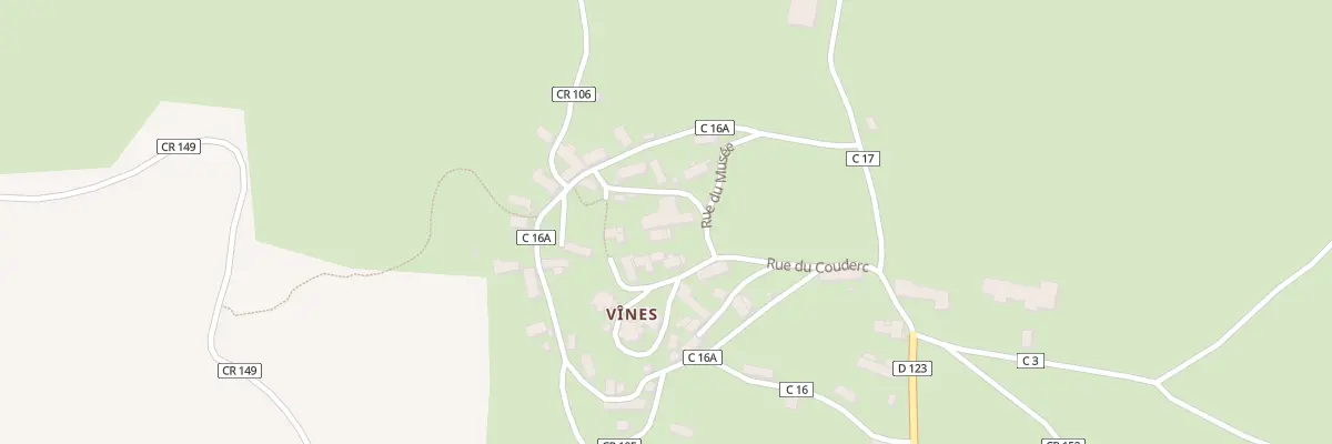 Plan du 5137 Vines à Cantoin