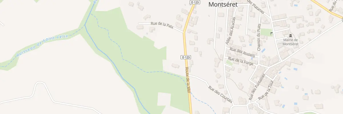 Plan du 12 Rue du Lavoir à Montséret