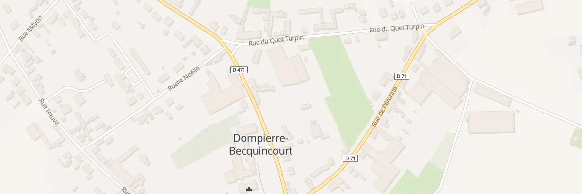 Plan du 2 Rue de l’Eglise à Dompierre-Becquincourt