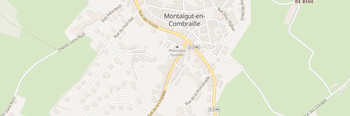 Plan du 10 Rue de la Chapelle à Montaigut-en-Combraille