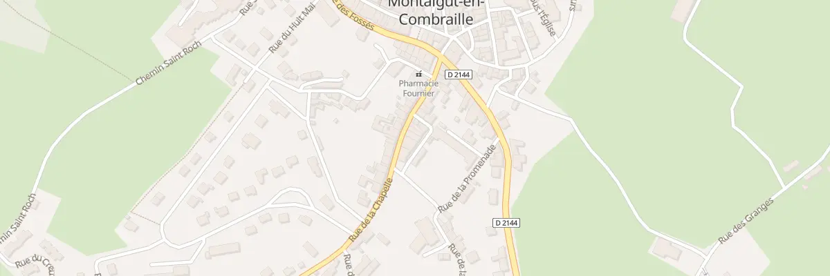 Plan du 21 Rue de la Chapelle à Montaigut-en-Combraille