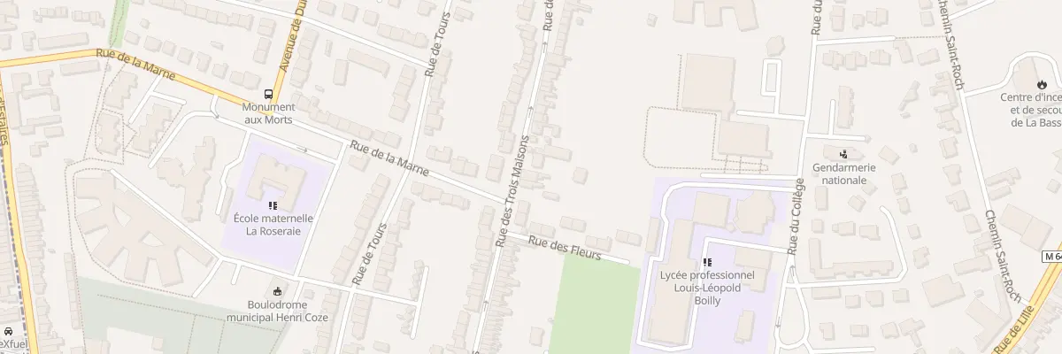 Plan du 96B Rue des Trois Maisons à La Bassée