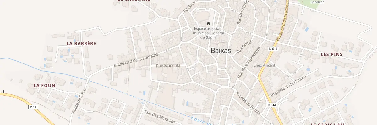 Plan du 11 Rue Voltaire à Baixas
