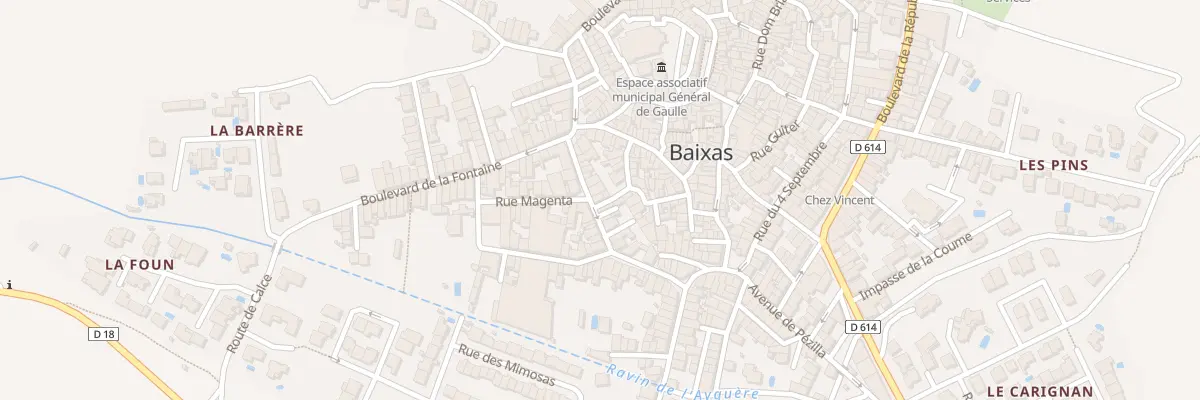 Plan du 13 Rue Voltaire à Baixas