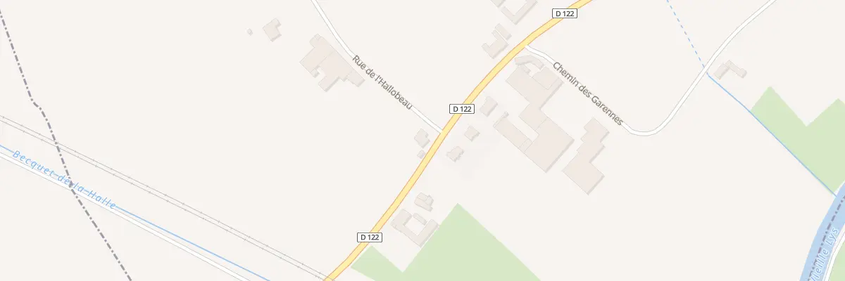 Plan du 1882 Rue de la Croix du Bac à Nieppe