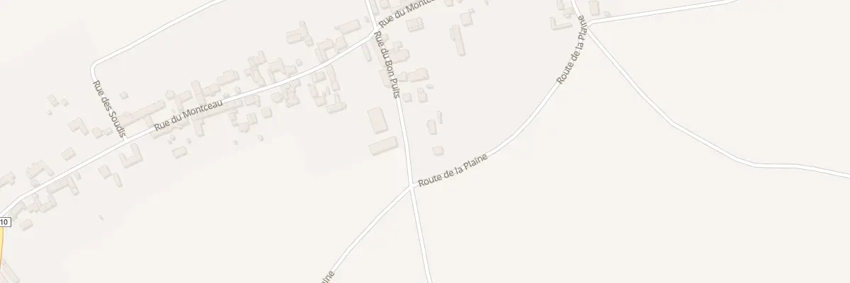Plan du 13 Rte de la Plaine à Féricy