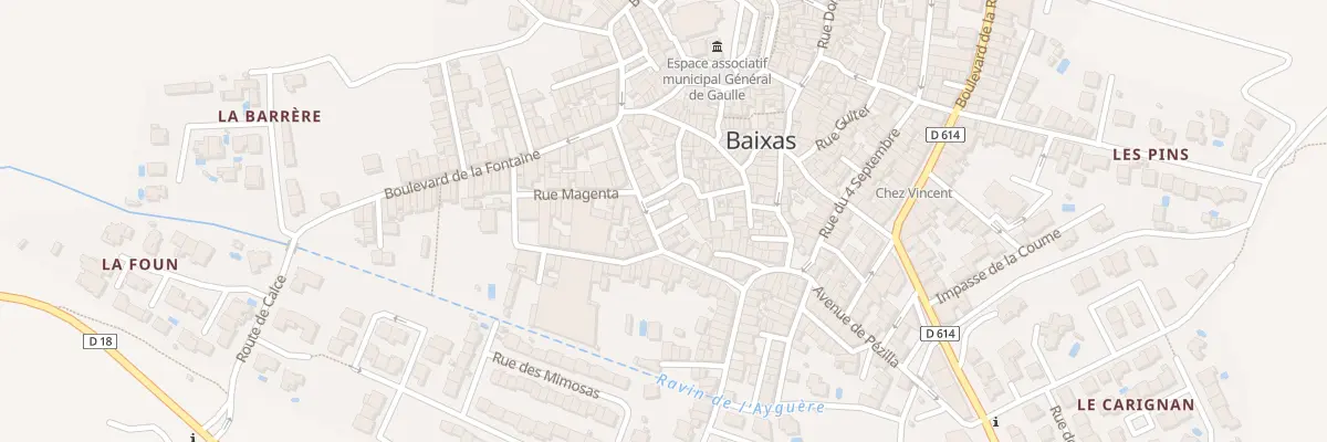 Plan du 19 Rue Voltaire à Baixas