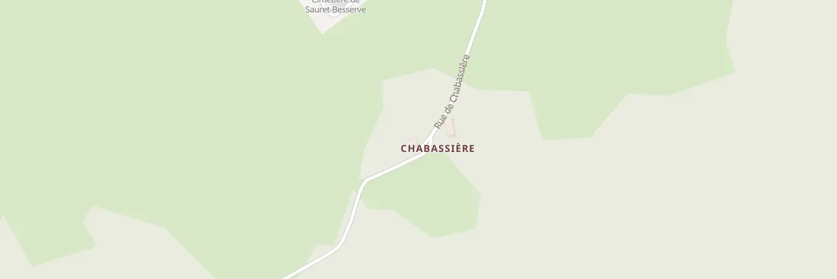 Plan du 5081 Chabassiere à Sauret-Besserve