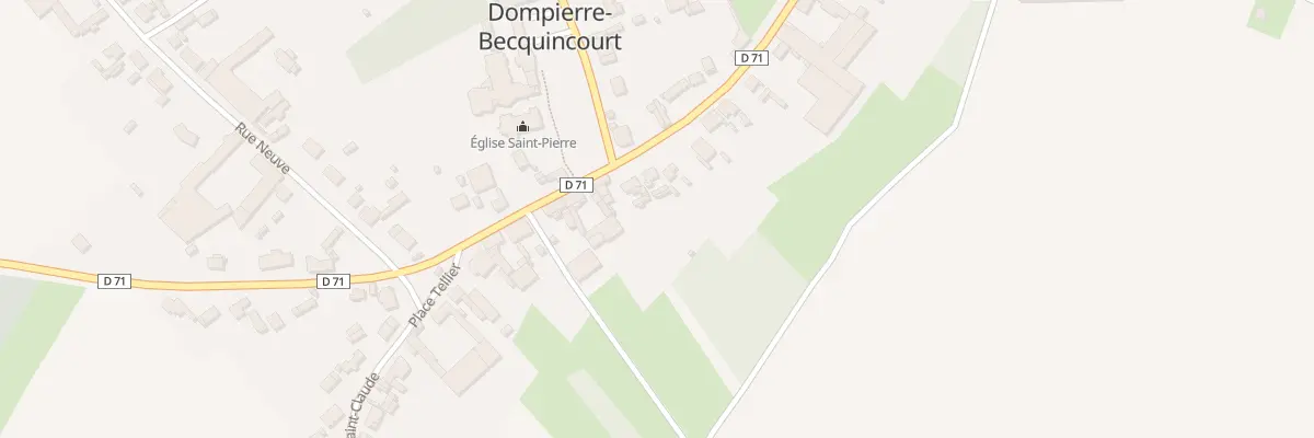 Plan du 1 Rue du Huit Mai à Dompierre-Becquincourt