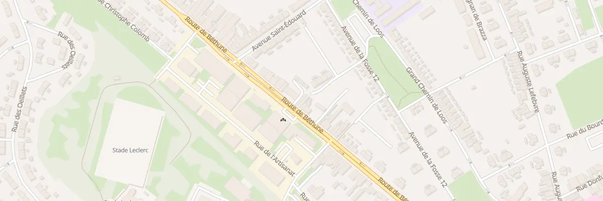 Plan du 284 Rte de Béthune à Lens