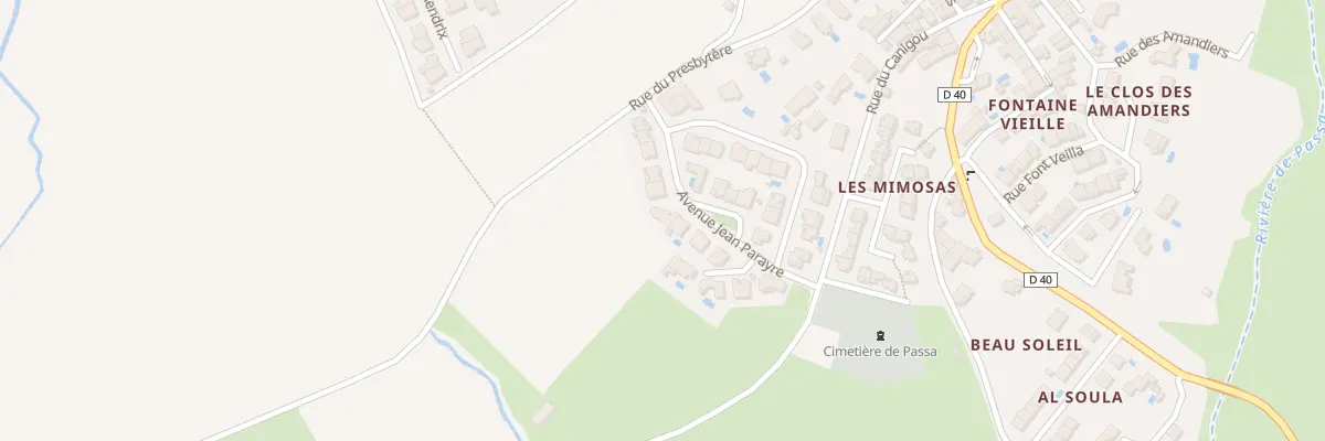 Plan du 8 Av Jean Parayre à Passa