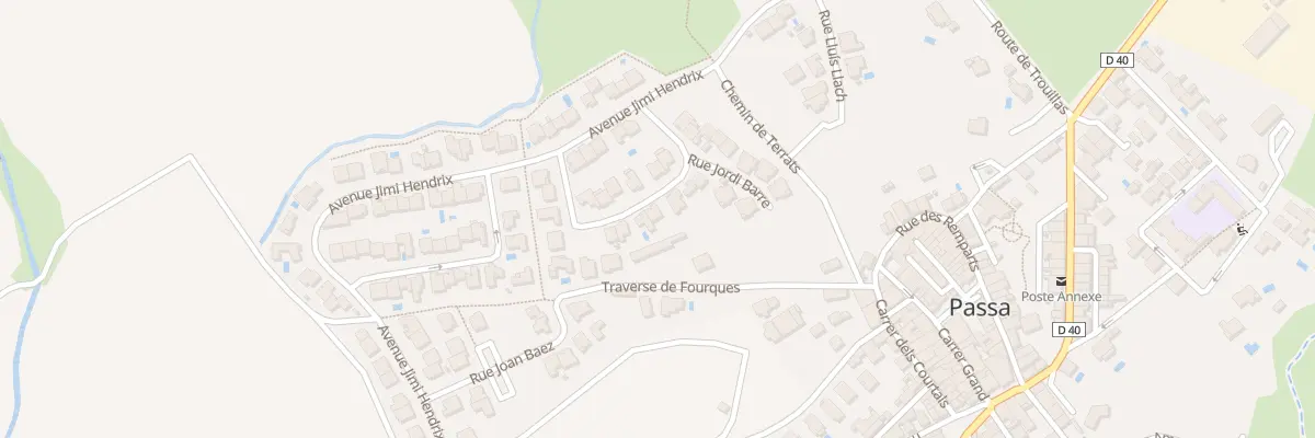 Plan du 22 Rue Jordi Barre à Passa
