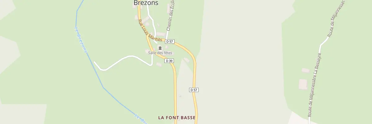 Plan du 28 Le Bourg à Brezons