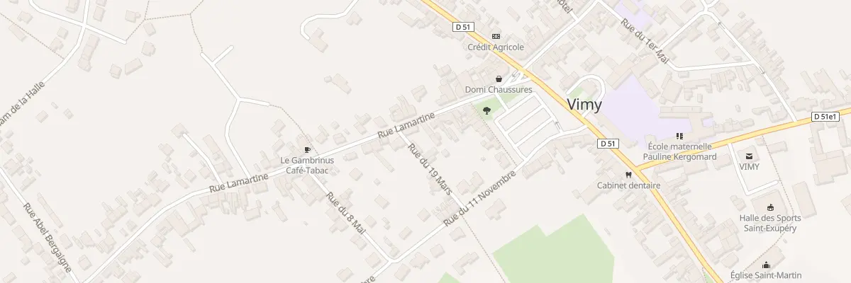 Plan du 6 Rue Lamartine à Vimy