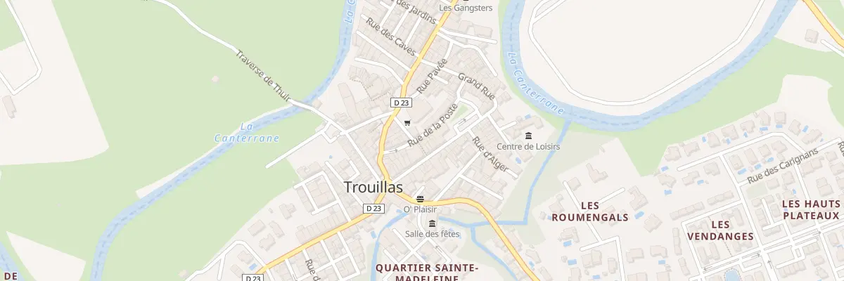 Plan du 9013 Rue de la Poste à Trouillas