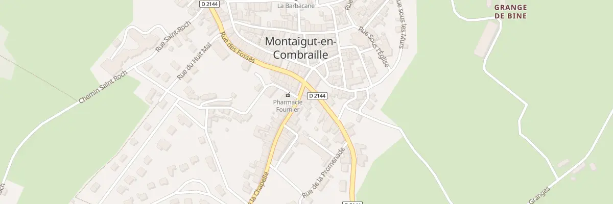 Plan du 7 Rue de la Chapelle à Montaigut-en-Combraille