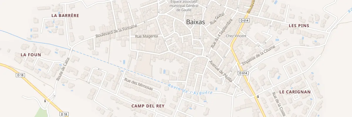 Plan du 26 Rue Voltaire à Baixas