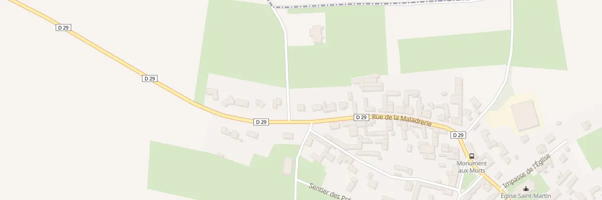 Plan du 22 Rue de la Maladrerie à Grévillers