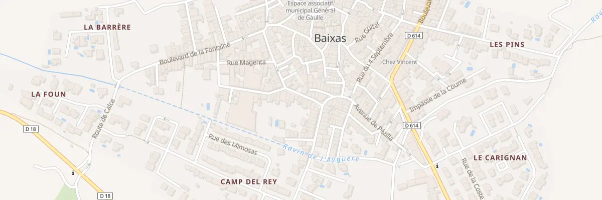 Plan du 28 Rue Voltaire à Baixas