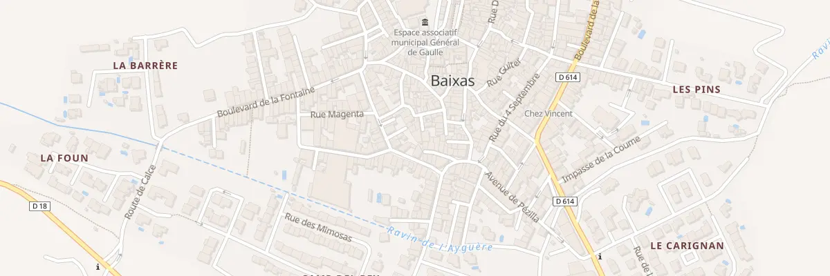 Plan du 2 Imp de la Tour à Baixas