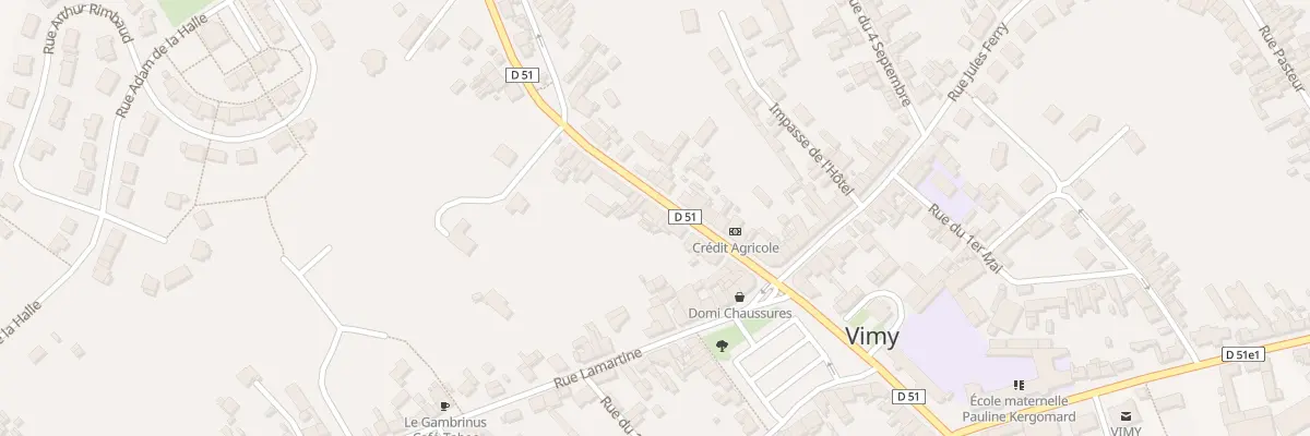 Plan du 14 Rue Victor Hugo à Vimy