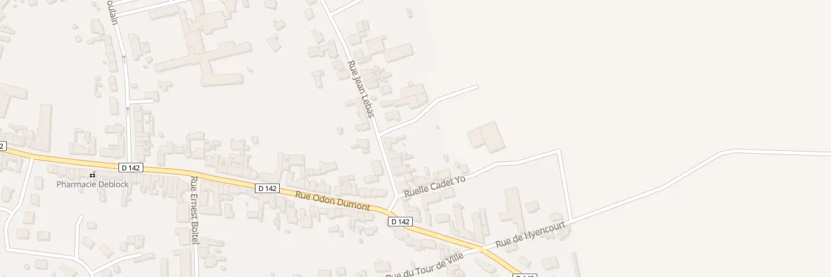 Plan du 15 Rue Jean Lebas à Chaulnes