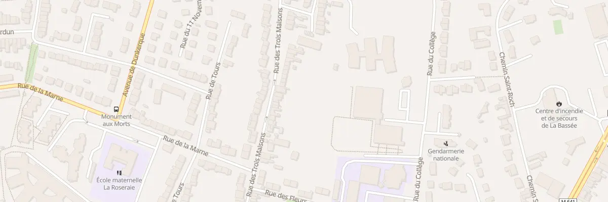 Plan du 114 Rue des Trois Maisons à La Bassée