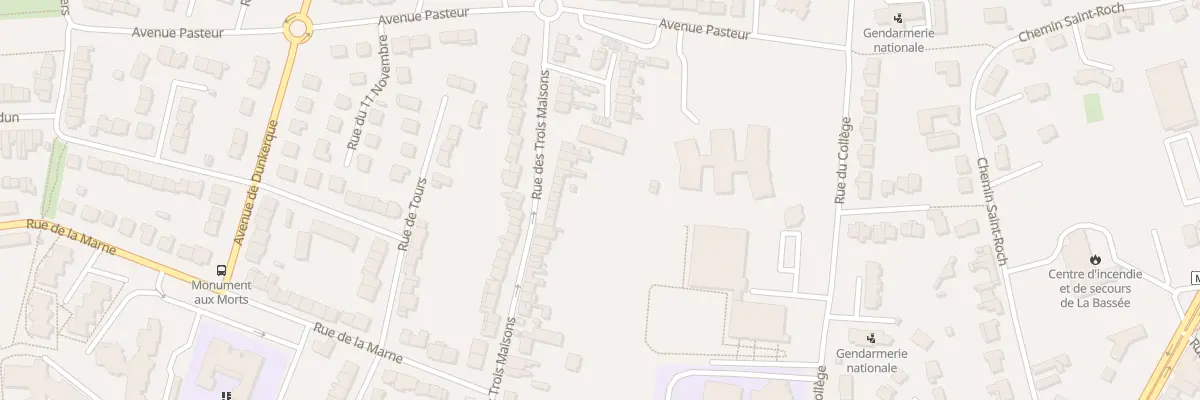 Plan du 126 Rue des Trois Maisons à La Bassée