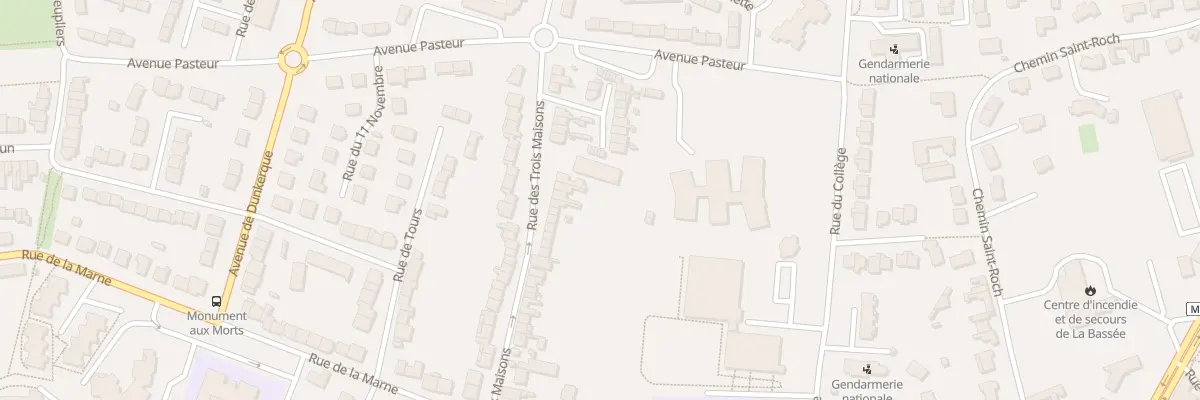 Plan du 134 Rue des Trois Maisons à La Bassée