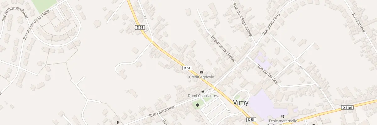 Plan du 11 Rue Victor Hugo à Vimy
