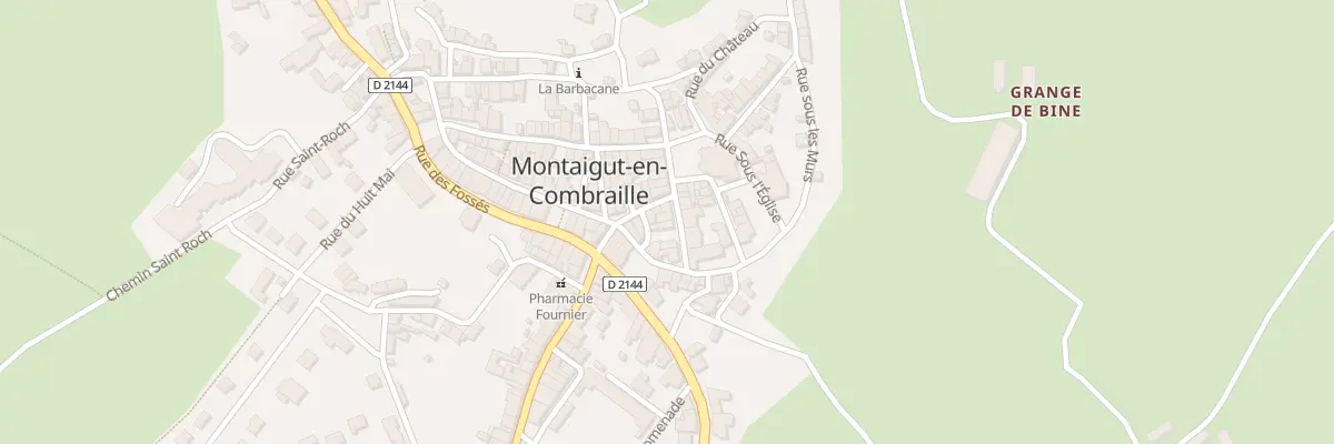 Plan du 4 Rue des Boucheries à Montaigut-en-Combraille