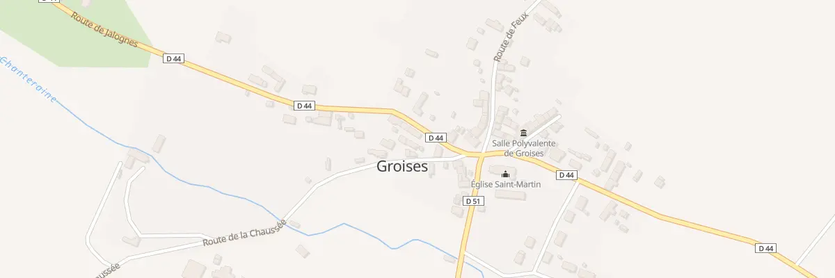 Plan du 5 Rte de Jalognes à Groises
