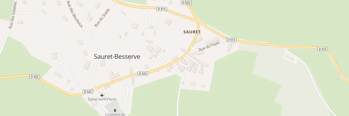 Plan du 5061 Le Bourg à Sauret-Besserve