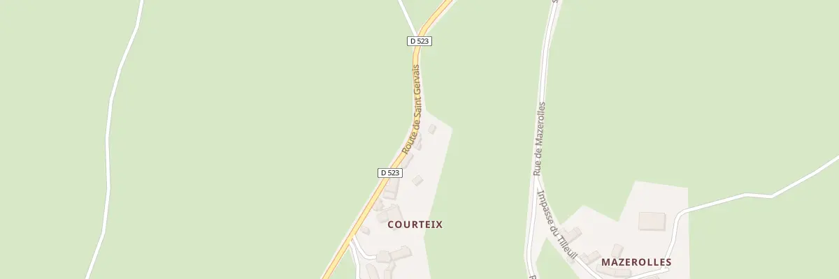 Plan du 5020 Courteix à Sauret-Besserve
