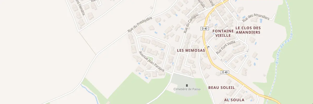 Plan du 1 Av Jean Parayre à Passa