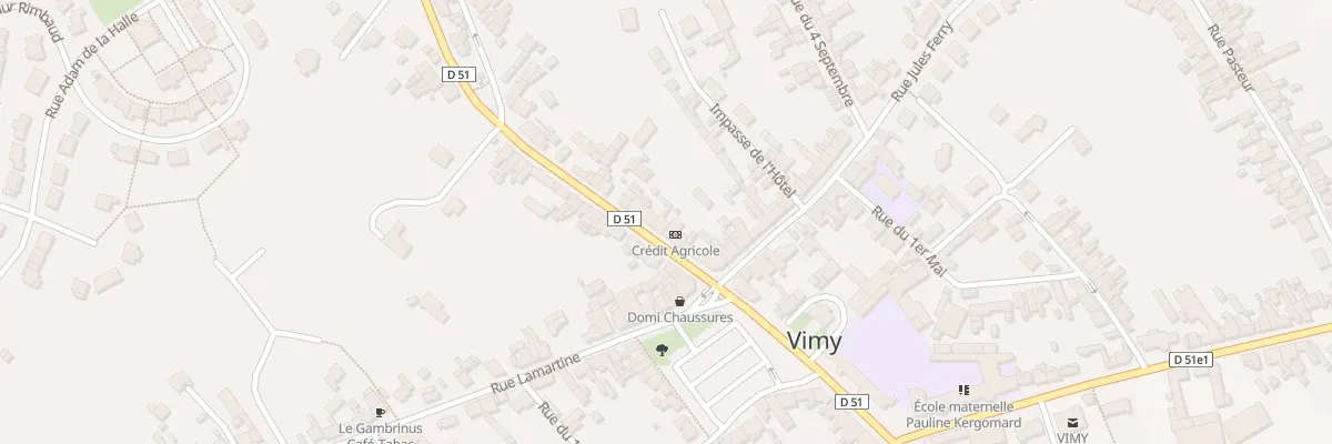 Plan du 5 Rue Victor Hugo à Vimy