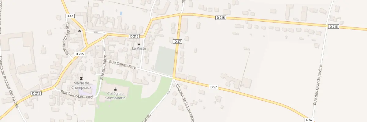 Plan du 694 Rue du Pourtour des Fossés à Champeaux